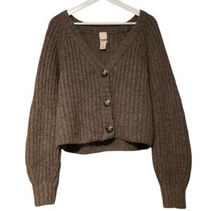 H&M  Alpaca Blend Chunky Knit Cardigan